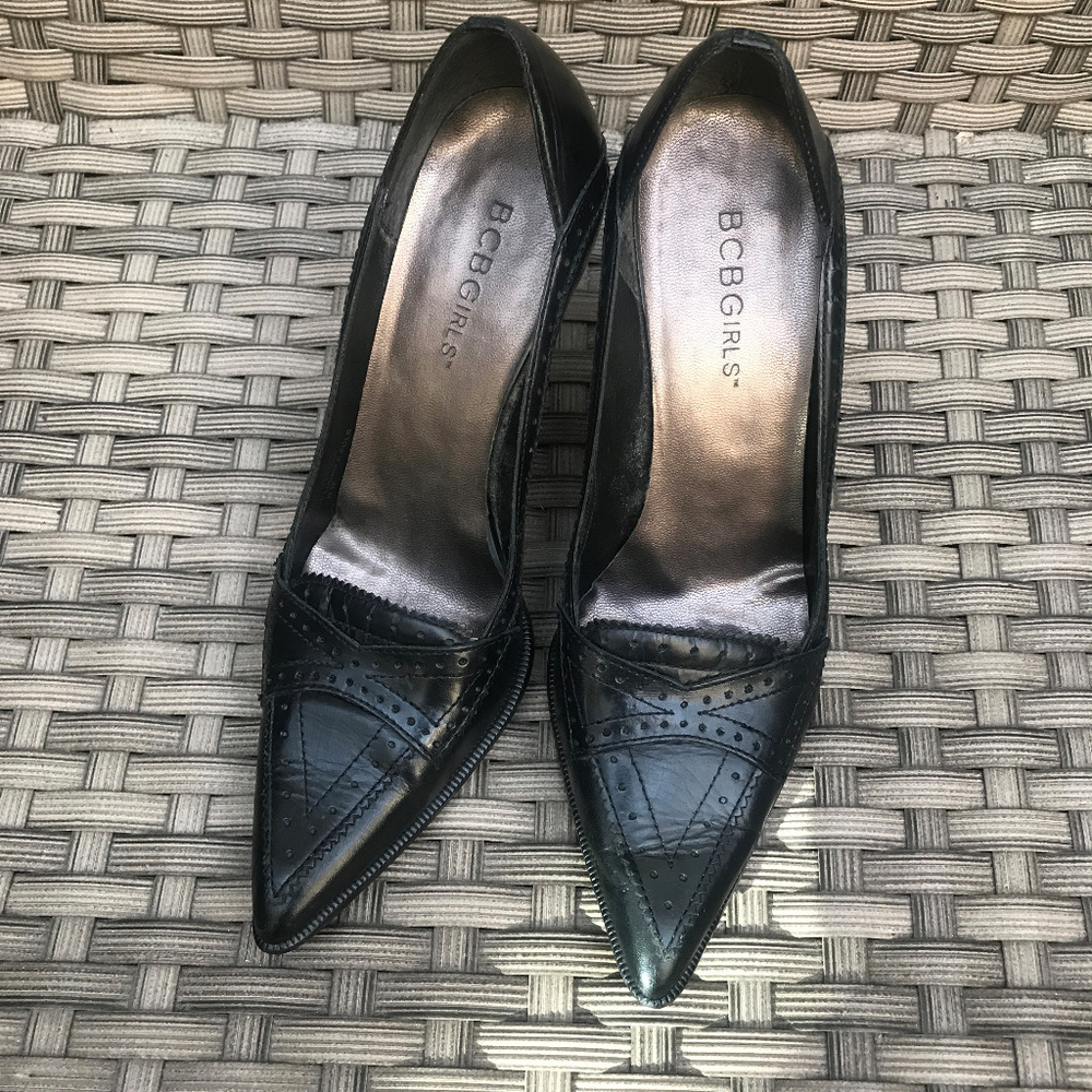 LEATHER CAREER COMFORT PUMPS - Picture 2 of 7